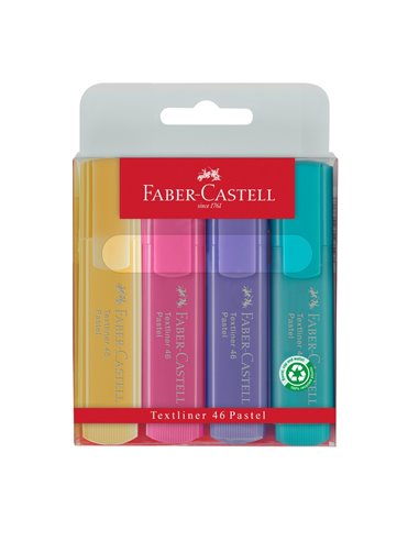 Textmarker set 4 pastel Faber-Castell