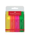 Textmarker set 4 superfluorescent 1546 Faber-Castell