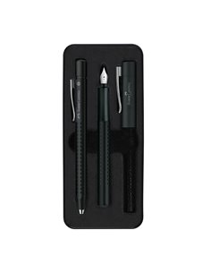 Set Faber-Castell, Stilou + Pix grip 2011, Negru
