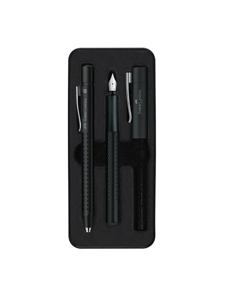 Set Faber-Castell, Stilou + Pix grip 2011, Negru Set Faber-Castell, Stilou + Pix grip 2011, Negru