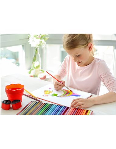 Creioane Colorate Grip 2001 Faber-Castell, 36 culori, cutie metal