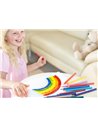 Creioane Colorate Faber-Castell FC110912 Jumbo Grip, 12 culori + ascutitoare
