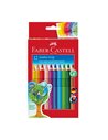 Creioane Colorate Faber-Castell FC110912 Jumbo Grip, 12 culori + ascutitoare