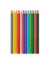 Creioane Colorate Faber-Castell FC110912 Jumbo Grip, 12 culori + ascutitoare