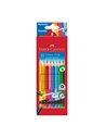 Creioane Colorate FABER-CASTELL FC116613, 10 Culori + Guma Grip 2001
