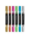 Set 6 markere acrilice shake&paint culori metalizate faber-castell