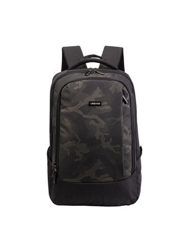 Ghiozdan compartiment laptop, DARK CAMOUFLAGE, 31.5x15x45 cm - OFFISHOP