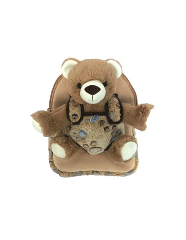 Ghiozdan gradinita BABY ANIMALS, BROWN BEAR, 23x8x28 cm - S-COOL
