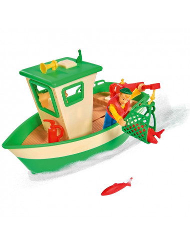 Barca Simba Fireman Sam Charlies Fishing Boat cu