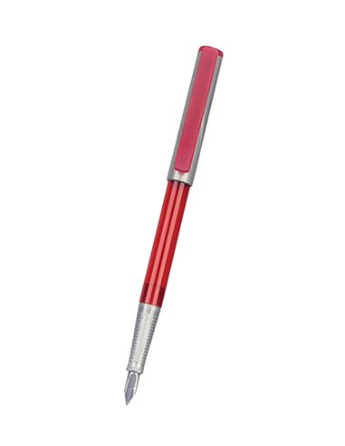 Stilou basic Herlitz 10734861, Rosu/Argintiu