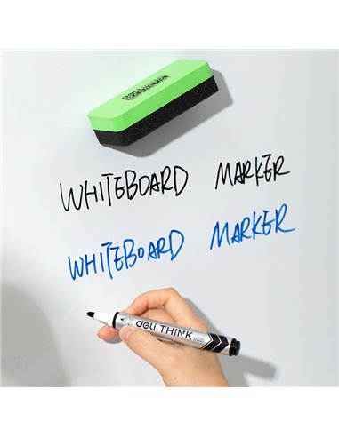 Kit Whiiteboard, burete si 2 markere Deli 