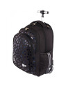 G621,Ghiozdan tip troller St.Majewski St.Right Black Cats TB-01/664557, 44 cm, 4 compartimente, Negru