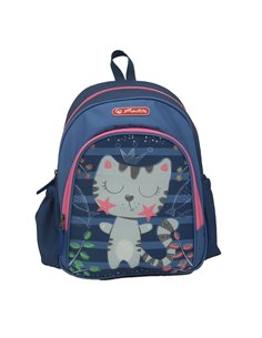 Rucsac herlitz cool: usor, poliester reciclat rezistent la apa, bretele captusite si ajustabile, buzunare laterale, motiv kitty