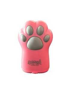 Ascutitoare dubla cu container S-COOL SC3229, Motiv labuta pisica, Roz