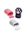 Ascutitoare dubla cu container S-COOL SC3229, Motiv labuta pisica, Roz