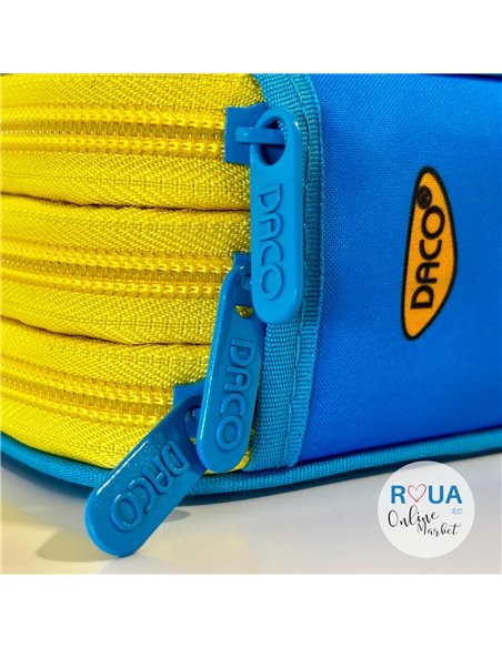 Penar echipat cu 3 fermoare Daco PE3023E, Motiv fluturas