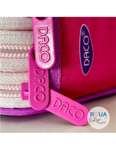 Penar echipat cu 3 fermoare Daco PE3021E, Motiv unicorns