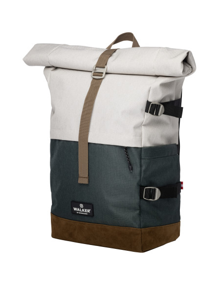 SH42156311,Rucsac Schneiders Rollup Walker bicolor, Crem popcorn cu Verde
