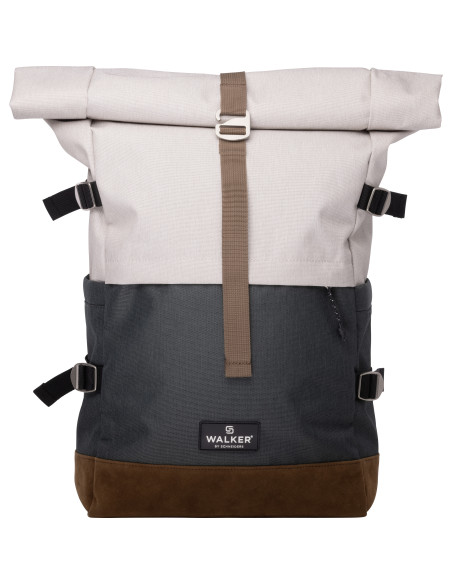 SH42156311,Rucsac Schneiders Rollup Walker bicolor, Crem popcorn cu Verde