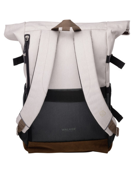 SH42156311,Rucsac Schneiders Rollup Walker bicolor, Crem popcorn cu Verde