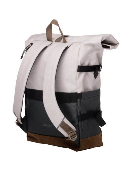 SH42156311,Rucsac Schneiders Rollup Walker bicolor, Crem popcorn cu Verde