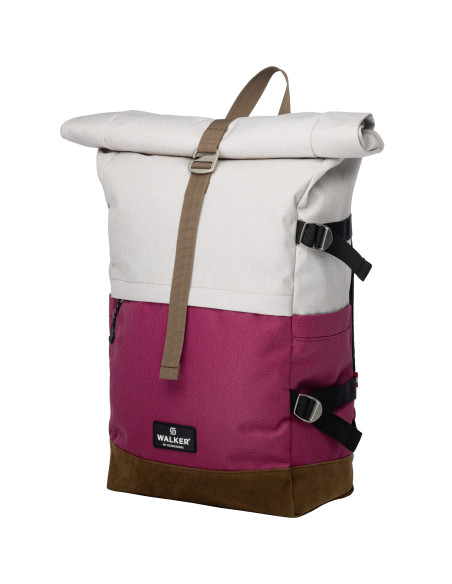 SH42156314,Rucsac rollup bicolor crem popcorn-roz magenta walker