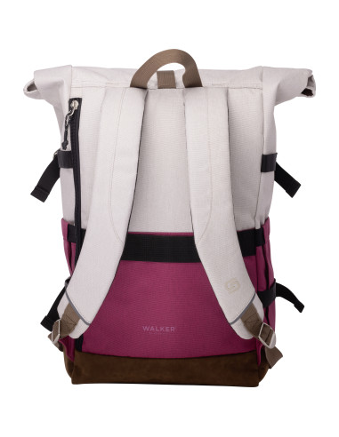 SH42156314,Rucsac rollup bicolor crem popcorn-roz magenta walker