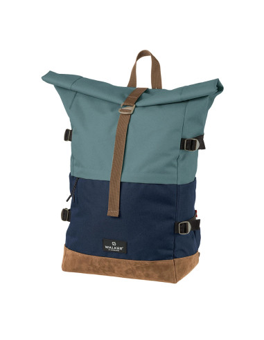SH42156324,Rucsac rollup bicolor gri petrol-bleumarin walker
