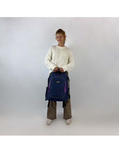 SH42117267,Rucsac campus evo albastru-roz walker