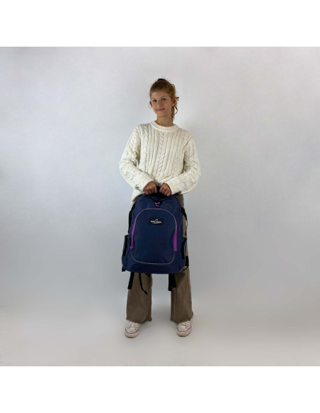 SH42117267,Rucsac campus evo albastru-roz walker