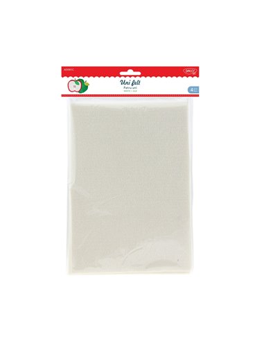 Accesorii Craft - Ad081c Fetru Uni Set 4 Alb