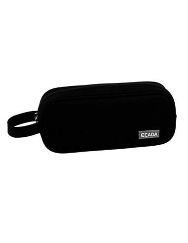 Penar etui tip borseta Ecada 786618, 1 fermoar, Negru