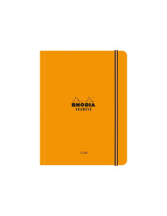 SD-CAI308/DICTANDO,Carnet nedatat dictando Rhodia Unlimited, A5+, 16 x 21 cm, 60 file, Portocaliu