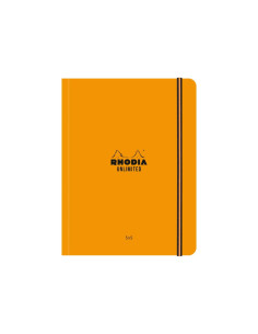 SD-CAI308/MATEMATICA,Carnet nedatat matematica Rhodia Unlimited, A5+, 16 x 21 cm, 60 file, Portocaliu