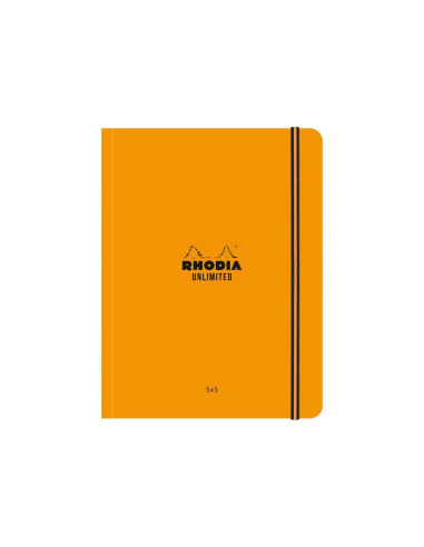 SD-CAI308/MATEMATICA,Carnet nedatat matematica Rhodia Unlimited, A5+, 16 x 21 cm, 60 file, Portocaliu