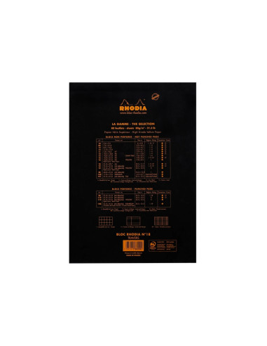 SD-CAI312/DICTANDO,Blocnotes dictando capsat Rhodia, N°18, A4, 80 file, Negru SD-CAI312/DICTANDO,Blocnotes dictando capsat Rhodia, N°18, A4, 80 file, Negru