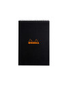 SD-CAI313/DICTANDO,Blocnotes dictando cu spirala Rhodia Classic, A4, 80 file, Negru