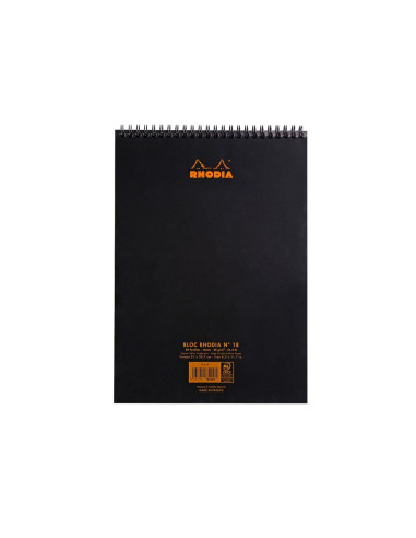 SD-CAI313/DICTANDO,Blocnotes dictando cu spirala Rhodia Classic, A4, 80 file, Negru SD-CAI313/DICTANDO,Blocnotes dictando cu spirala Rhodia Classic, A4, 80 file, Negru