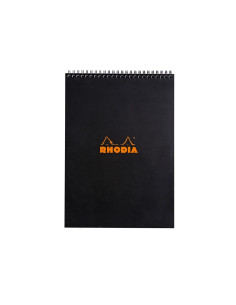 SD-CAI313/MATEMATICA,Blocnotes matematica cu spirala Rhodia Classic, A4, 80 file, Negru