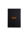 SD-CAI313/MATEMATICA,Blocnotes matematica cu spirala Rhodia Classic, A4, 80 file, Negru