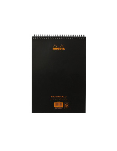 SD-CAI313/MATEMATICA,Blocnotes matematica cu spirala Rhodia Classic, A4, 80 file, Negru SD-CAI313/MATEMATICA,Blocnotes matematica cu spirala Rhodia Classic, A4, 80 file, Negru