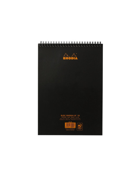 SD-CAI313/MATEMATICA,Blocnotes matematica cu spirala Rhodia Classic, A4, 80 file, Negru SD-CAI313/MATEMATICA,Blocnotes matematica cu spirala Rhodia Classic, A4, 80 file, Negru