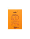 SD-CAI306,Blocnotes capsat Rhodia Basic, A4, N°18, 80 file, Portocaliu