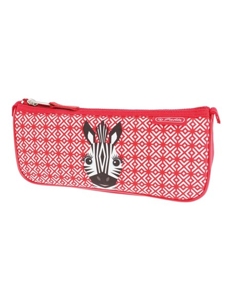Penar etui triunghiular sport Herlitz, Motiv cute animals zebra