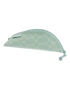 Necessaire cocoon Herlitz, piele sintetica, Motiv geometric mint