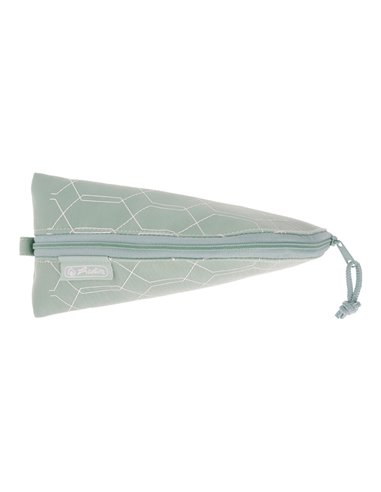 Necessaire cocoon Herlitz, piele sintetica, Motiv geometric mint