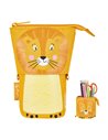 Penar tip etui + suport instrumente de scris 2 in 1Herlitz, Motiv lion