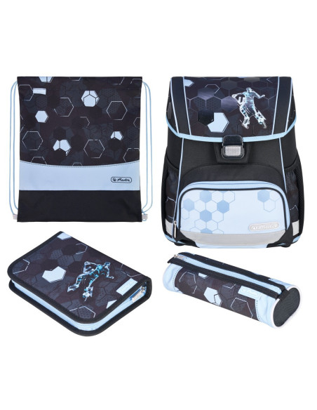 50049325,Ghiozdan echipat Herlitz loop plus, motiv cyber soccer