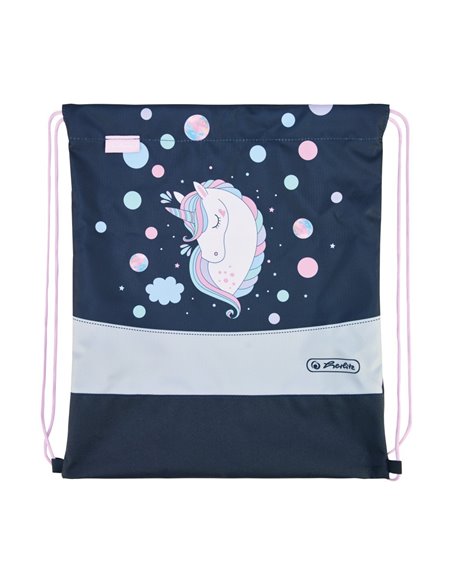 50049004,Ghiozdan echipat Herlitz loop plus, motiv unicorn dreams