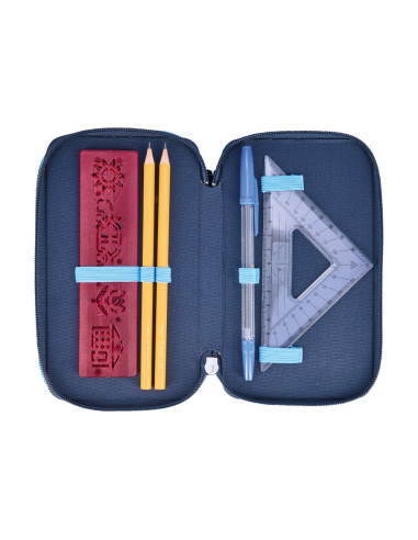 50049295,Penar echipat Herlitz, 31 piese, 3 compartimente, motiv cosmic explorer